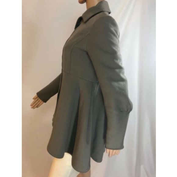 Yves Saint Laurent Womens Coat Green Wool  Sz 38 - Picture 5 of 8